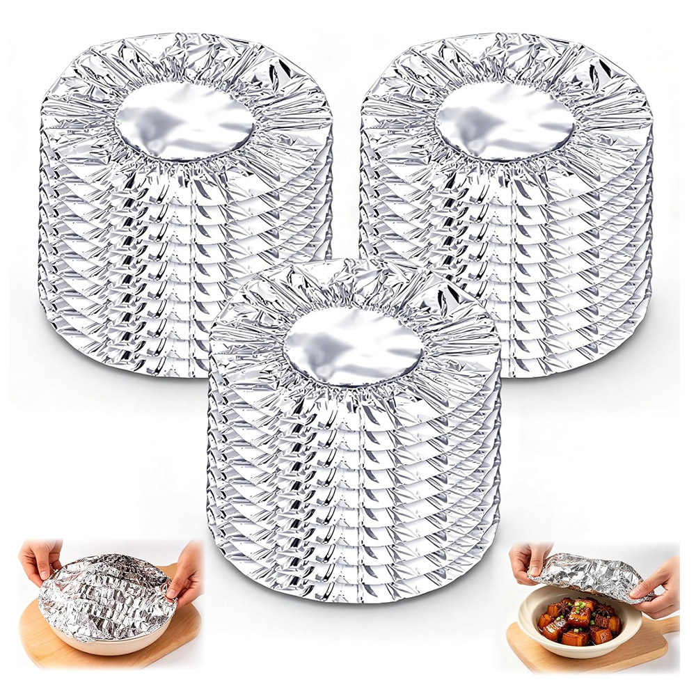 Meal Prep Plan - Reusable Aluminum Foil Food Covers, Pop