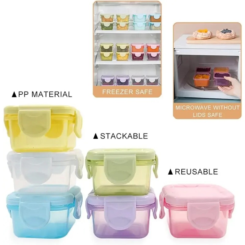 4Pcs Mini Airtight Food Storag - Meal Prep Plan review and price