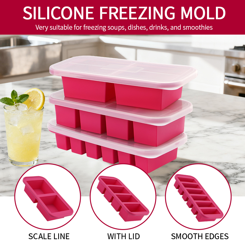 2 Or 3-Piece Silicone Freezer  - Meal Prep Kit review and price
