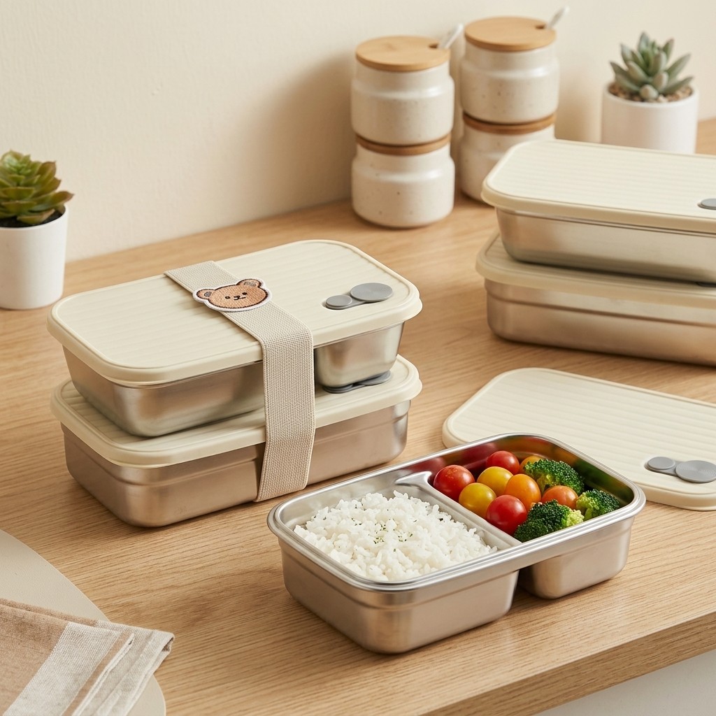 Stainless Steel Bento Box Meta - Meal Prep Recipes review and price