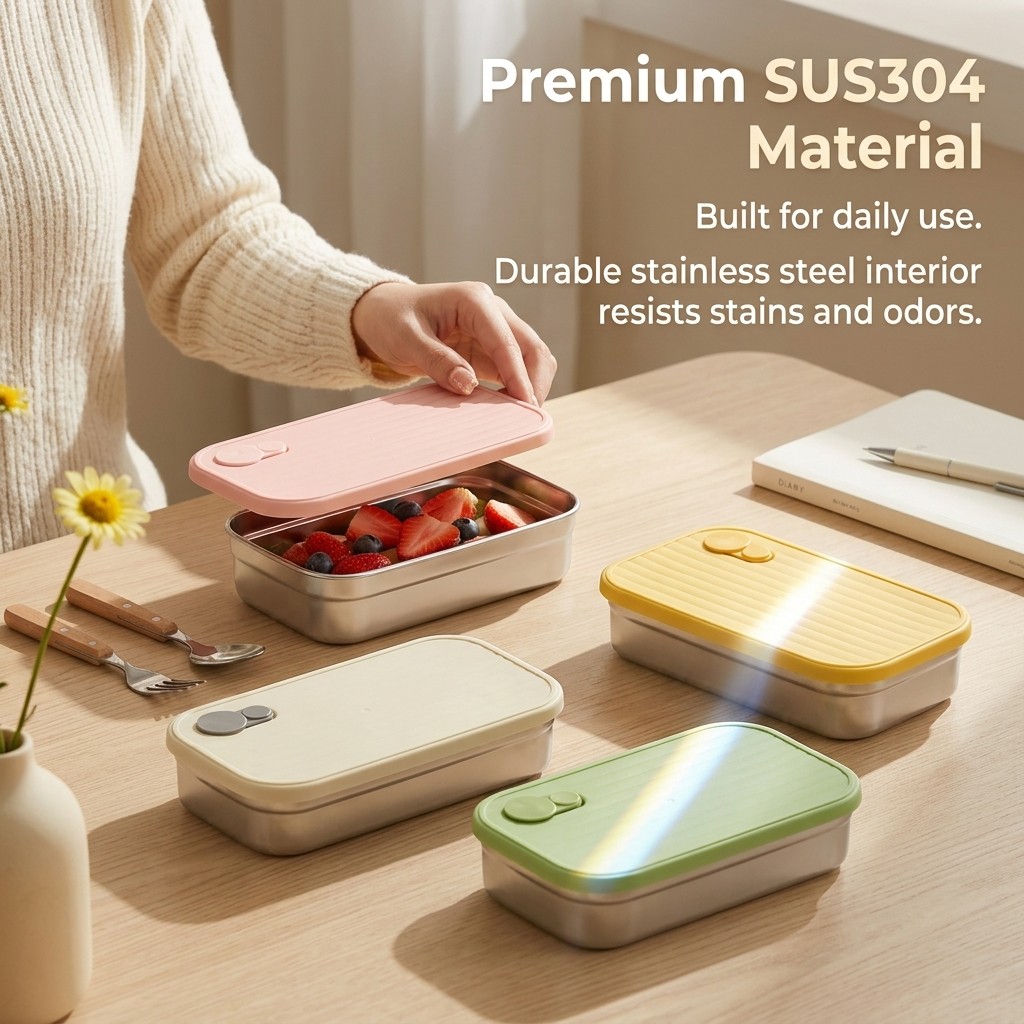 Stainless Steel Bento Box Meta - Meal Prep Recipes review and price