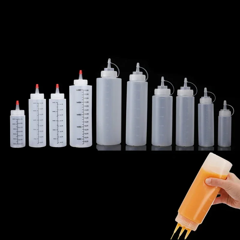 1Pcs Empty120ml-1000ml PE Plas - Sauce Squeeze Bottle review and price