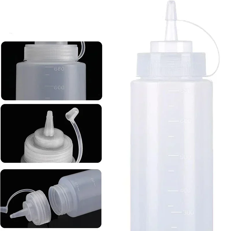 1Pcs Empty120ml-1000ml PE Plas - Sauce Squeeze Bottle review and price