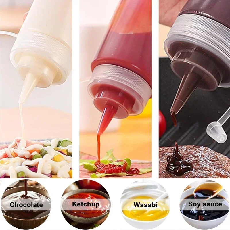 1Pcs Empty120ml-1000ml PE Plas - Sauce Squeeze Bottle review and price