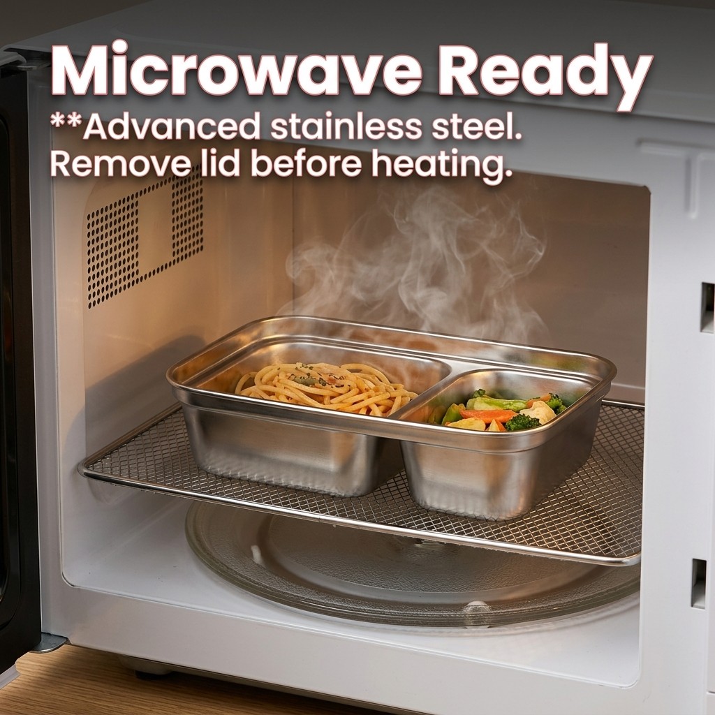 Microwave Safe 304 Stainless S - Meal Prep Recipes review and price