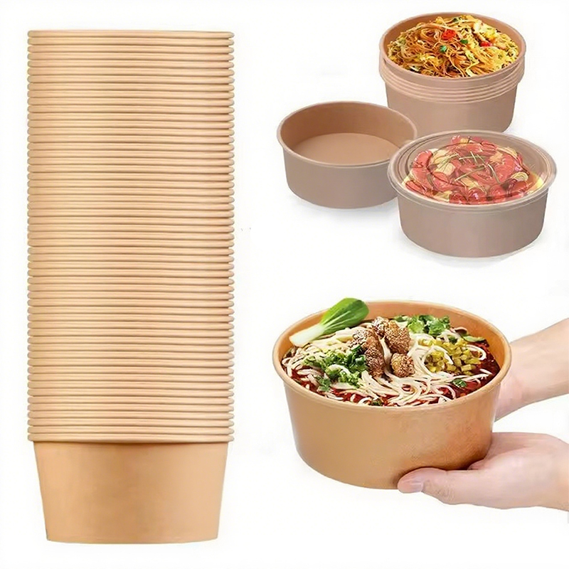 Kraft Paper Round Bowls Dispos - Meal Prep Plan review and price