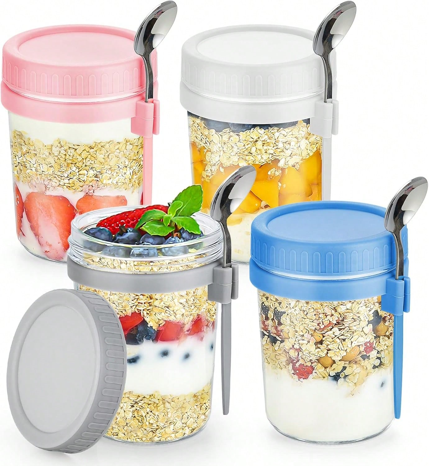 4 Pack Overnight Oats Containe - Meal Prep Kit review and price