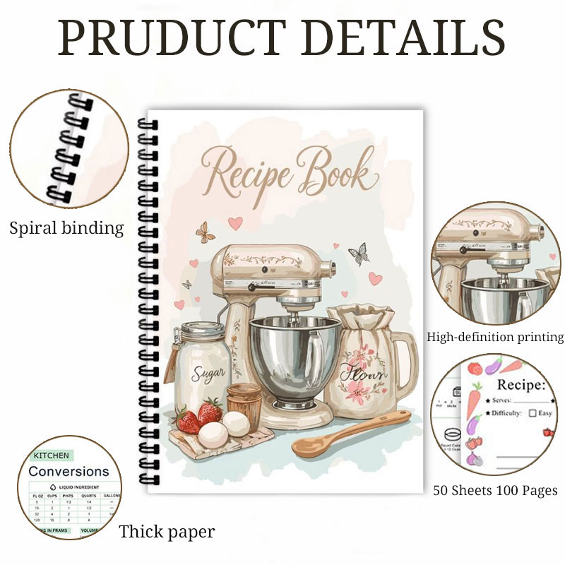 Recipe Journal 100 Sheets Blan - Meal Prep Plan review and price