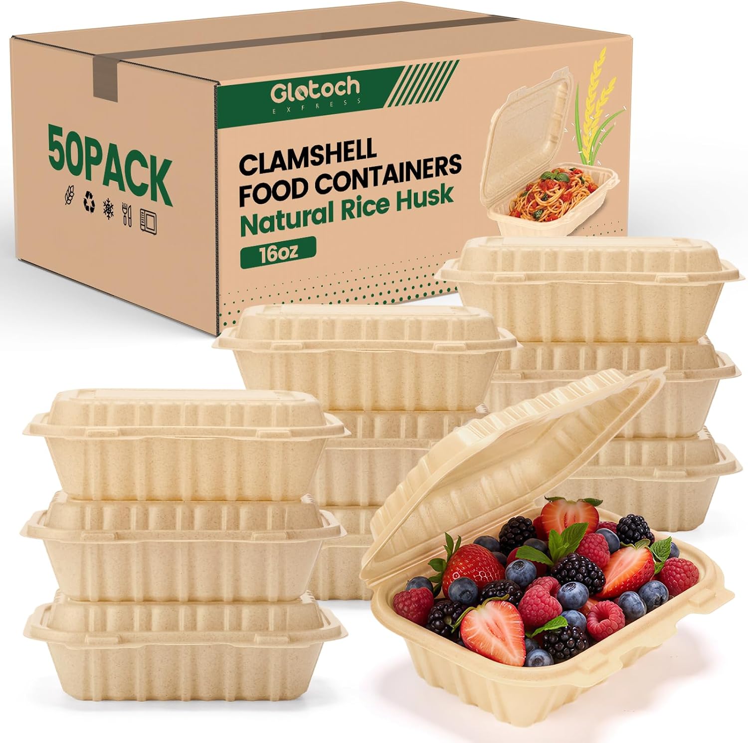 50 Pack 16oz Clamshell Take Ou - Meal Prep Recipes review and price