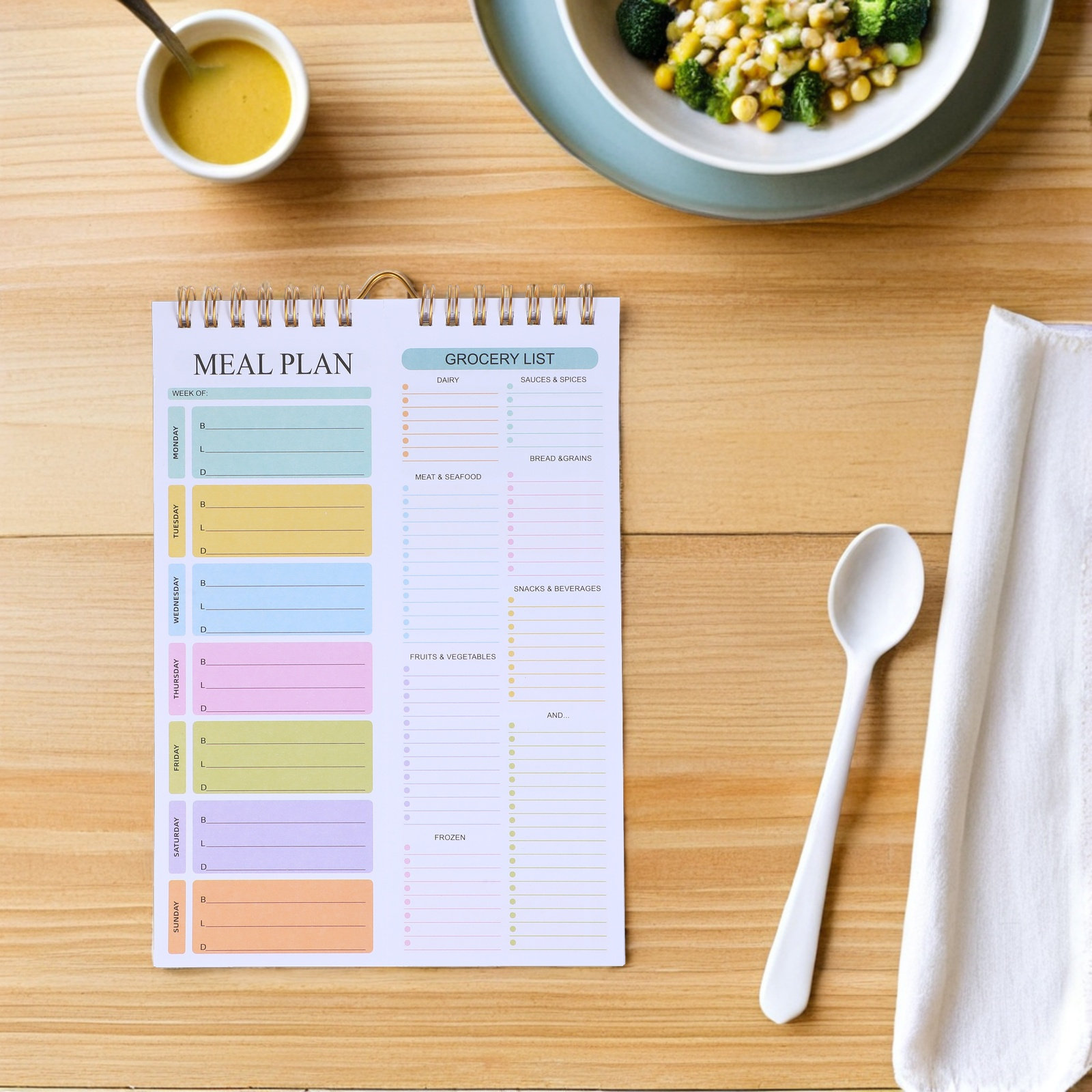 Weekly Meal Planner Notebook A - Meal Prep Weekly review and price