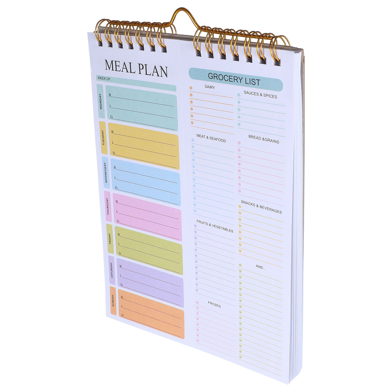 Weekly Meal Planner Notebook A - Meal Prep Weekly review and price