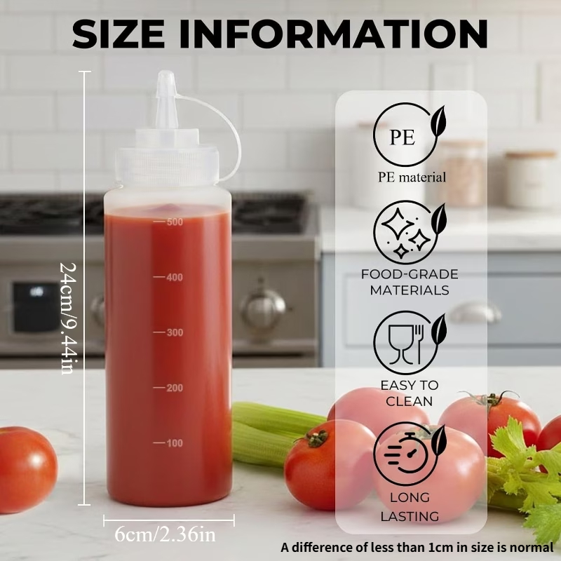 500 ML Plastic Pointed Mouth S - Sauce Squeeze Bottle review and price