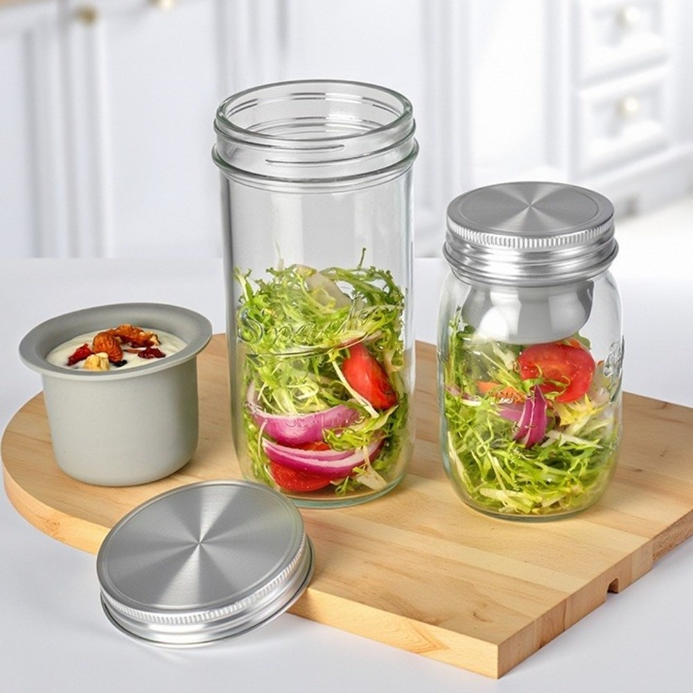 16/24 Oz Salad Glass Jars Wide - Meal Prep Weekly review and price