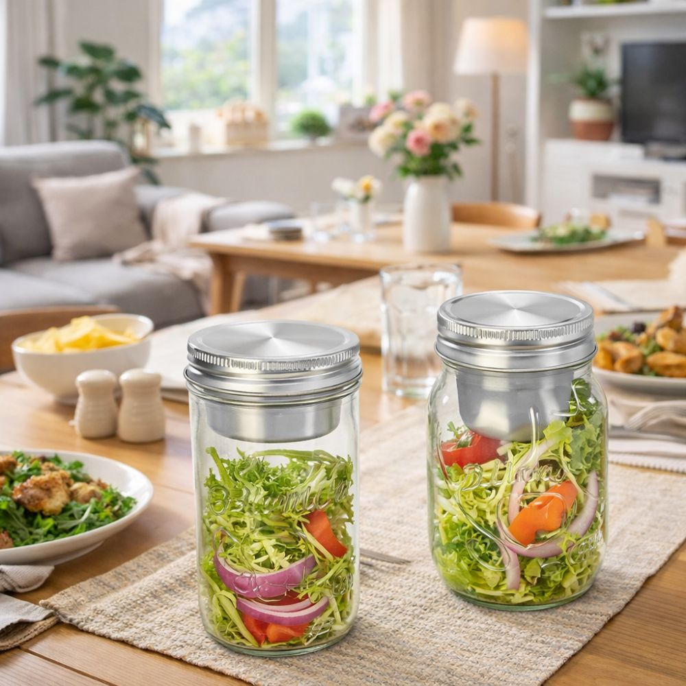 16/24 Oz Salad Glass Jars Wide - Meal Prep Weekly review and price