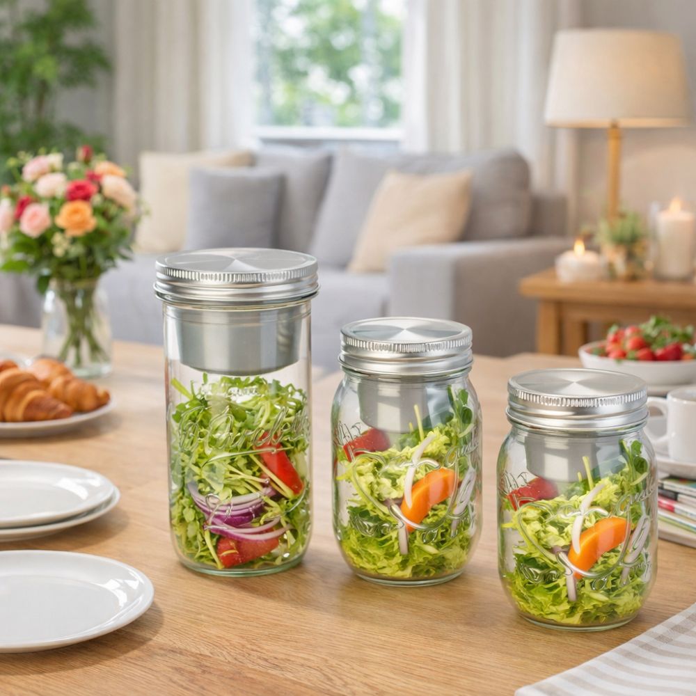 16/24 Oz Salad Glass Jars Wide - Meal Prep Weekly review and price