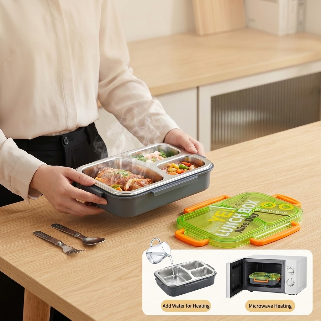 Microwavable 304 Stainless Ste - Meal Prep Recipes review and price