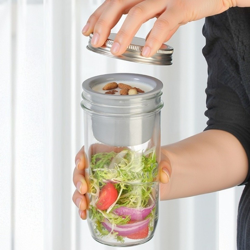16/24 Oz Salad Glass Jars Wide - Meal Prep Weekly review and price