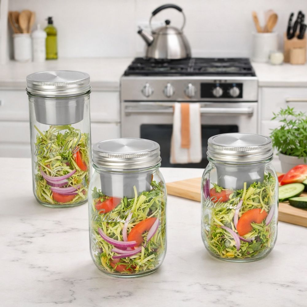 16/24 Oz Salad Glass Jars Wide - Meal Prep Weekly review and price