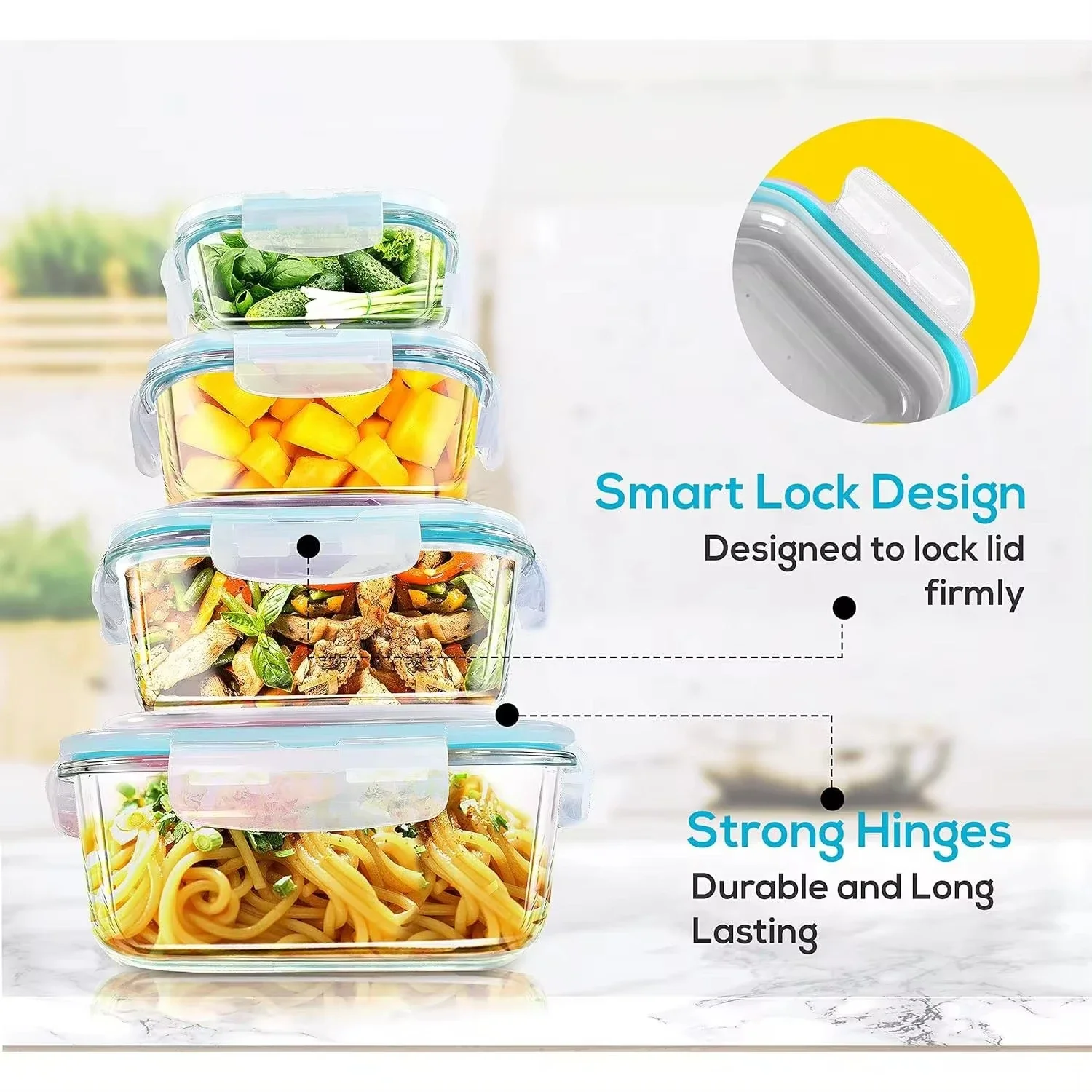 Glass Lunch Box Food Storage C - Meal Prep Recipes review and price