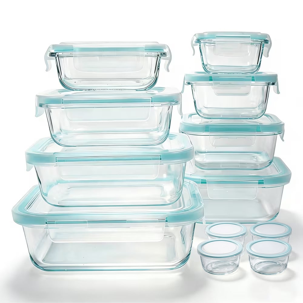 24 Pcs Glass Food Storage Cont - Meal Prep Kit review and price