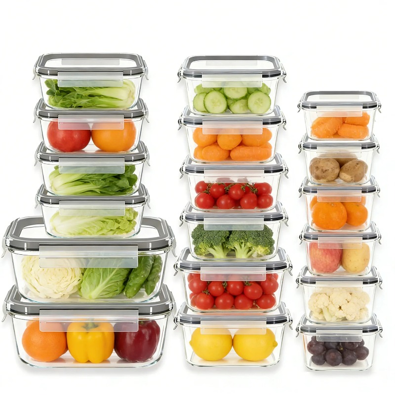 18 Pack Glass Food Storage Con - Meal Prep Kit review and price