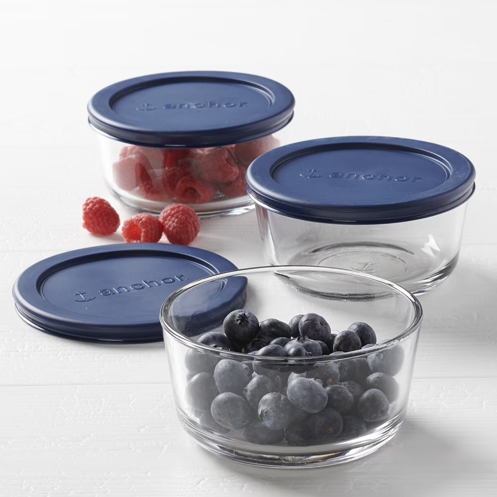 3 Pack 2 Cup Round Tempered Gl - Meal Prep Kit review and price